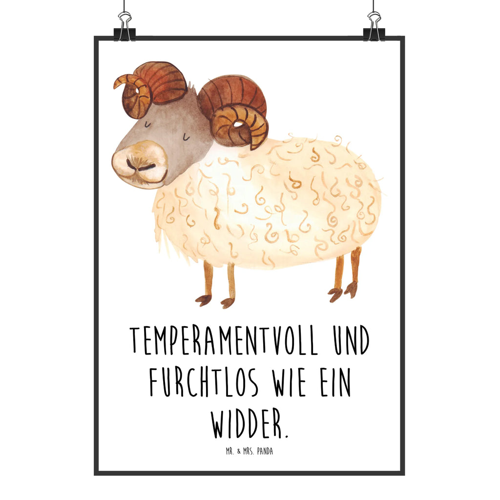 Poster Sternzeichen Widder Poster, Wandposter, Bild, Wanddeko, Küchenposter, Kinderposter, Wanddeko Bild, Raumdekoration, Wanddekoration, Handgemaltes Poster, Mr. & Mrs. Panda Poster, Designposter, Kunstdruck, Posterdruck, Tierkreiszeichen, Sternzeichen, Horoskop, Astrologie, Aszendent, Widder Geschenk, Widder Sternzeichen, Geschenk März, Geschenk April, Geburtstag März, Geburtstag April, Bock, Schafbock