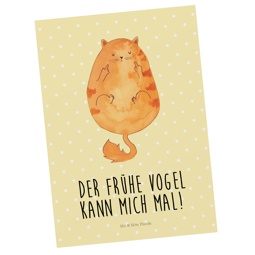 Postkarte Katze Frühaufsteher Postkarte, Karte, Geschenkkarte, Grußkarte, Einladung, Ansichtskarte, Geburtstagskarte, Einladungskarte, Dankeskarte, Ansichtskarten, Einladung Geburtstag, Einladungskarten Geburtstag, Katze, Katzenmotiv, Katzenfan, Katzendeko, Katzenfreund, Katzenliebhaber, Katzenprodukte, Katzenartikel, Katzenaccessoires, Katzensouvenirs, Katzenliebhaberprodukte, Katzenmotive, Der frühe Vogel kann mich mal, Morgenmuffel, Frühaufsteher, Kaffee, Katzen, Kater, Mietze