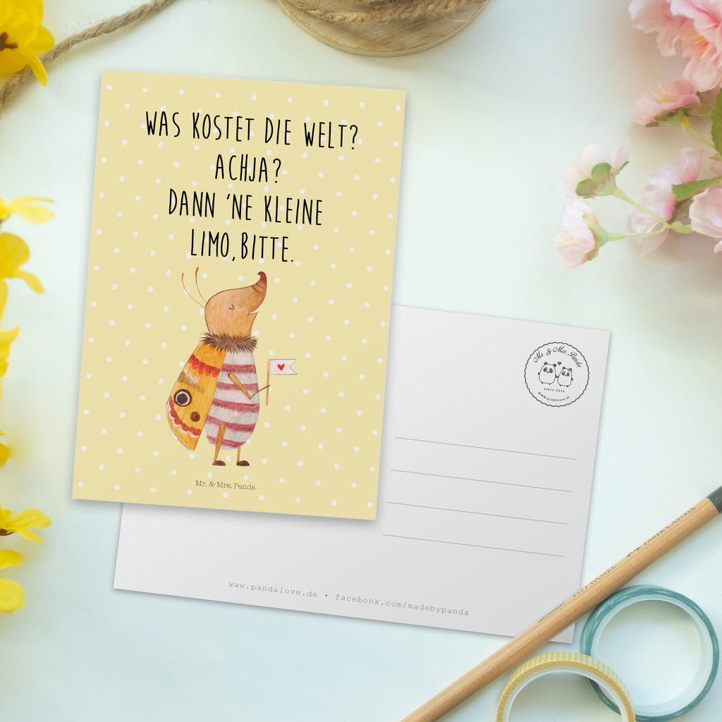 Postkarte Nachtfalter Fähnchen Postkarte, Karte, Geschenkkarte, Grußkarte, Einladung, Ansichtskarte, Geburtstagskarte, Einladungskarte, Dankeskarte, Ansichtskarten, Einladung Geburtstag, Einladungskarten Geburtstag, Tiermotive, Gute Laune, lustige Sprüche, Tiere, Nachtfalter, Käfer, Spruch lustig, Spruch witzig, süß, niedlich, Küche Deko, Was kostet die Welt