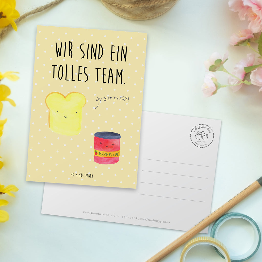 Postkarte Toast Marmelade Postkarte, Karte, Geschenkkarte, Grußkarte, Einladung, Ansichtskarte, Geburtstagskarte, Einladungskarte, Dankeskarte, Ansichtskarten, Einladung Geburtstag, Einladungskarten Geburtstag, Tiermotive, Gute Laune, lustige Sprüche, Tiere, Toast, Marmelade, Dreamteam, süße Postkarte, süß, Küche Deko, Küche Spruch, Frühstück Einladung, Brot, Toastbrot