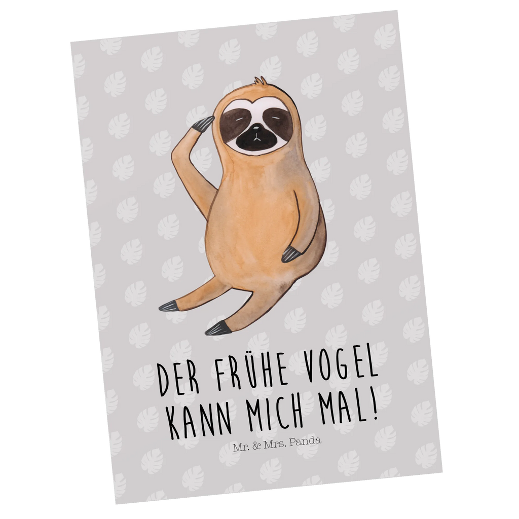 Postkarte Faultier Vogel Postkarte, Karte, Geschenkkarte, Grußkarte, Einladung, Ansichtskarte, Geburtstagskarte, Einladungskarte, Dankeskarte, Ansichtskarten, Einladung Geburtstag, Einladungskarten Geburtstag, Faultier, Faultier Geschenk, Faultier Deko, Faultiere, faul, Lieblingstier, Spinner, früher Vogel, der frühe Vogel, Frühaufsteher, Morgenmuffel, Vogel, Faultierwelt