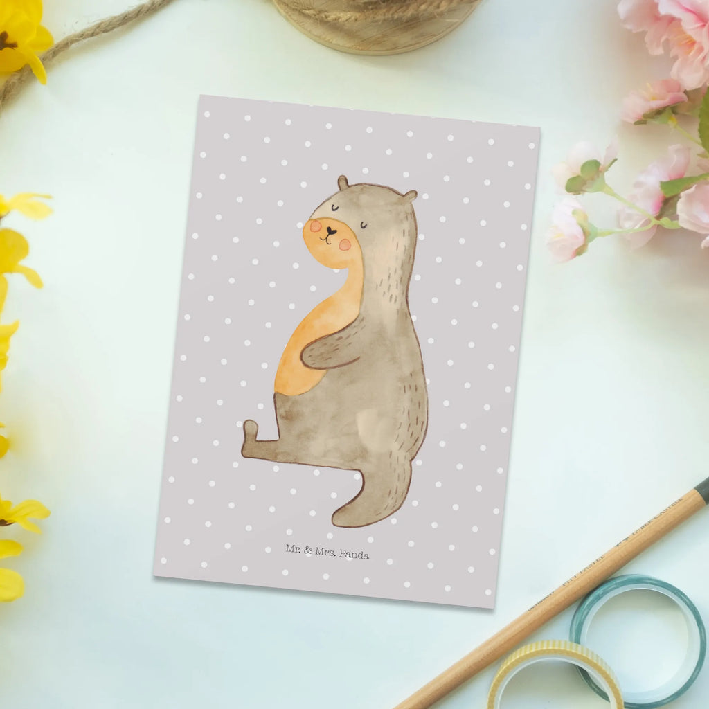 Postkarte Otter Bauch Postkarte, Karte, Geschenkkarte, Grußkarte, Einladung, Ansichtskarte, Geburtstagskarte, Einladungskarte, Dankeskarte, Ansichtskarten, Einladung Geburtstag, Einladungskarten Geburtstag, Otter, Fischotter, Seeotter, Otter Seeotter See Otter