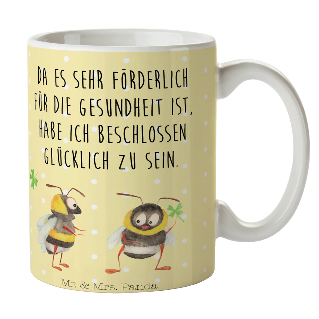 Tasse Hummeln Kleeblatt Tasse, Kaffeetasse, Teetasse, Becher, Kaffeebecher, Teebecher, Keramiktasse, Porzellantasse, Büro Tasse, Geschenk Tasse, Tasse Sprüche, Tasse Motive, Kaffeetassen, Tasse bedrucken, Designer Tasse, Cappuccino Tassen, Schöne Teetassen, Tiermotive, Gute Laune, lustige Sprüche, Tiere, Hummel, Biene, Spruch positiv, Biene Deko, Spruch schön, glücklich sein, glücklich werden, Spruch fröhlich