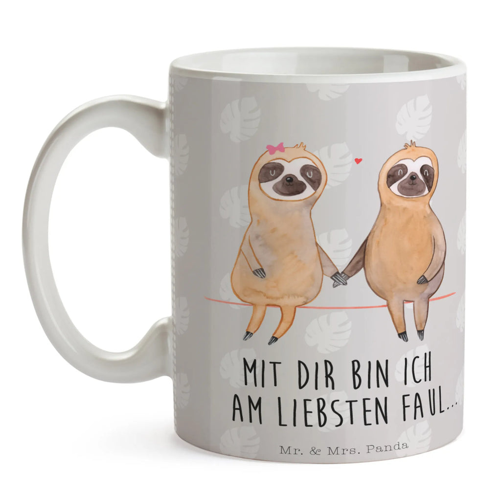 Tasse Faultier Pärchen Tasse, Kaffeetasse, Teetasse, Becher, Kaffeebecher, Teebecher, Keramiktasse, Porzellantasse, Büro Tasse, Geschenk Tasse, Tasse Sprüche, Tasse Motive, Kaffeetassen, Tasse bedrucken, Designer Tasse, Cappuccino Tassen, Schöne Teetassen, Faultier, Faultier Geschenk, Faultier Deko, Faultiere, faul, Lieblingstier, Liebe, Liebespaar, Faultierliebe, Faultierpärchen, verliebt, verlobt, gemeinsam, relaxen, Pärchen, Beziehung, Langsamkeit