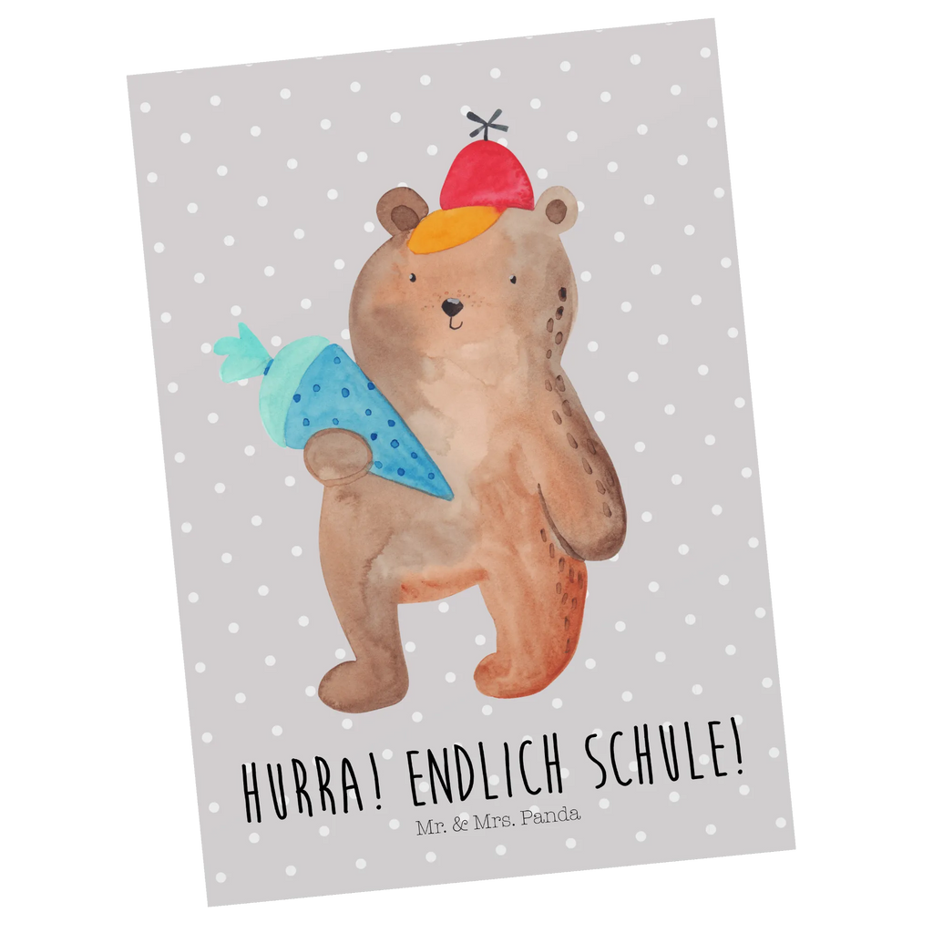 Postkarte Bär Schultüte Postkarte, Karte, Geschenkkarte, Grußkarte, Einladung, Ansichtskarte, Geburtstagskarte, Einladungskarte, Dankeskarte, Ansichtskarten, Einladung Geburtstag, Einladungskarten Geburtstag, Bär, Teddy, Teddybär, Bär Motiv, Schultüte, Erster Schultag Geschenk, Einschulung Geschenk, Schule Geschenk, Grundschule, Schulanfang, Schulbeginn