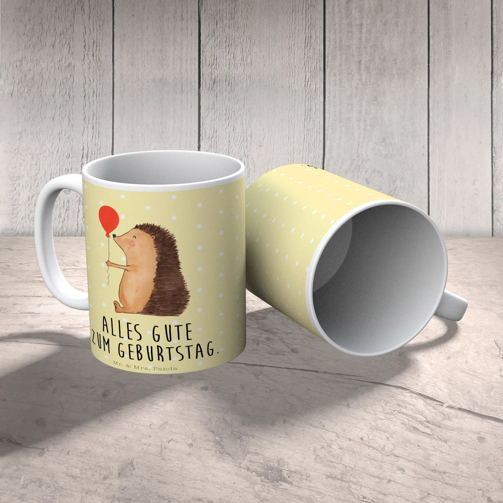 Tasse Igel Luftballon Tasse, Kaffeetasse, Teetasse, Becher, Kaffeebecher, Teebecher, Keramiktasse, Porzellantasse, Büro Tasse, Geschenk Tasse, Tasse Sprüche, Tasse Motive, Kaffeetassen, Tasse bedrucken, Designer Tasse, Cappuccino Tassen, Schöne Teetassen, Tiermotive, Gute Laune, lustige Sprüche, Tiere, Igel, Geburtstag, Herzlichen Glückwunsch, Glückwunsch, Geburtstagskind, Ballon, Happy Birthday