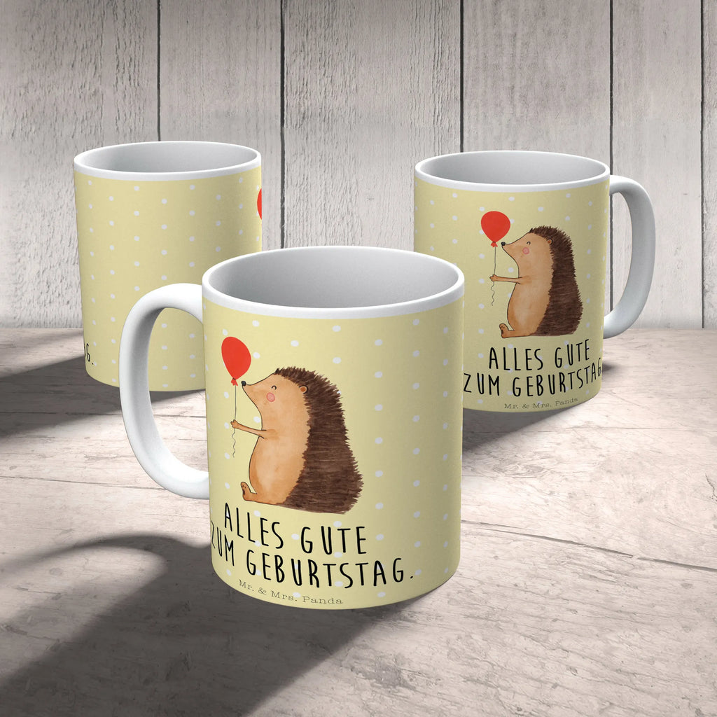 Tasse Igel Luftballon Tasse, Kaffeetasse, Teetasse, Becher, Kaffeebecher, Teebecher, Keramiktasse, Porzellantasse, Büro Tasse, Geschenk Tasse, Tasse Sprüche, Tasse Motive, Kaffeetassen, Tasse bedrucken, Designer Tasse, Cappuccino Tassen, Schöne Teetassen, Tiermotive, Gute Laune, lustige Sprüche, Tiere, Igel, Geburtstag, Herzlichen Glückwunsch, Glückwunsch, Geburtstagskind, Ballon, Happy Birthday