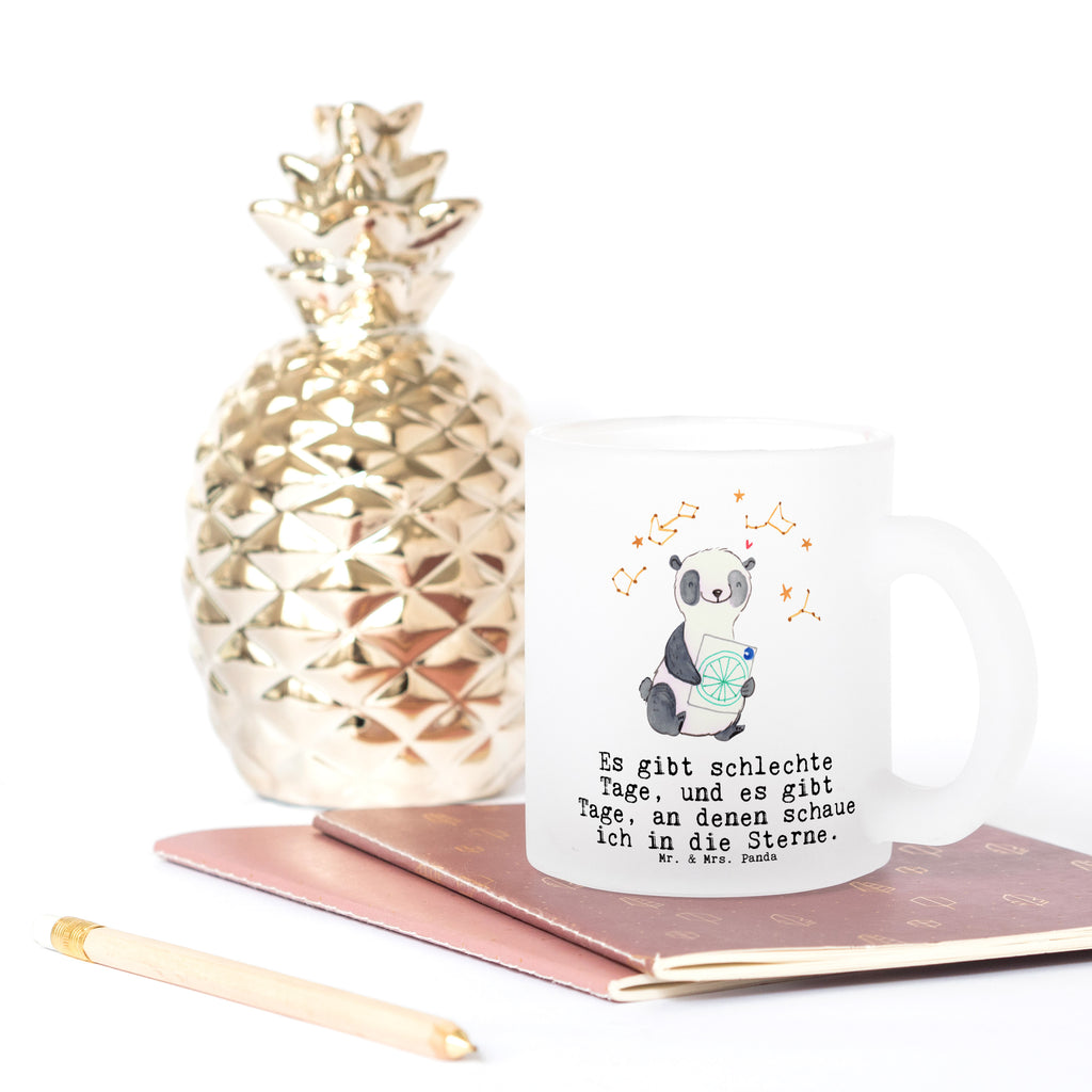 Teetasse Panda Astrologie Teetasse, Teeglas, Teebecher, Tasse mit Henkel, Tasse, Glas Teetasse, Teetasse aus Glas, Geschenk, Sport, Sportart, Hobby, Schenken, Danke, Dankeschön, Auszeichnung, Gewinn, Sportler, Astrologie, Horoskop, Sternbilder