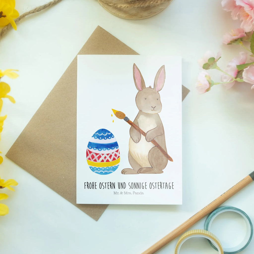 Grußkarte Hase Eiermalen Grußkarte, Klappkarte, Einladungskarte, Glückwunschkarte, Hochzeitskarte, Geburtstagskarte, Karte, Ansichtskarten, Ostern, Osterhase, Ostergeschenke, Osternest, Osterdeko, Geschenke zu Ostern, Ostern Geschenk, Ostergeschenke Kinder, Ostern Kinder, Frohe Ostern, Ostergrüße, Osterblume, Osterei, bemalte Ostereier, Hase, Kaninchen, Eiermalen