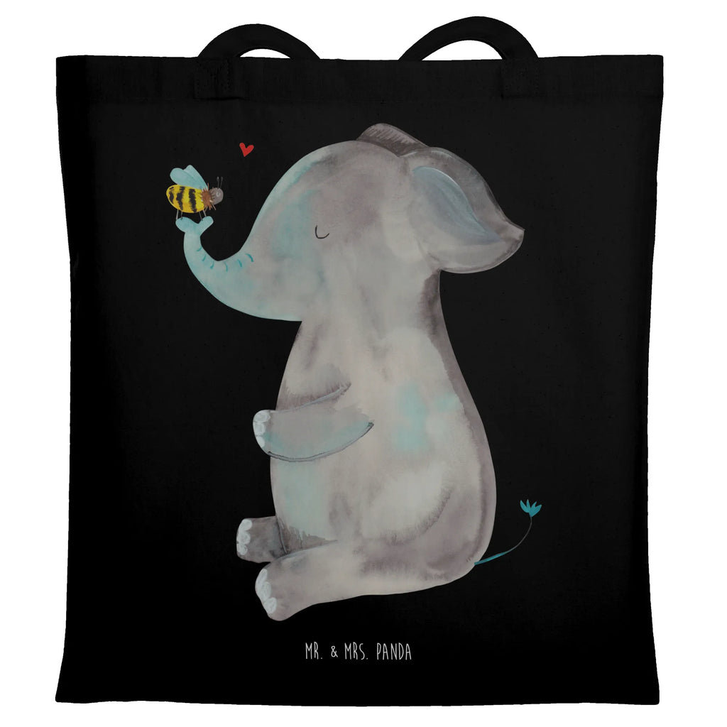 Tragetasche Elefant & Biene Beuteltasche, Beutel, Einkaufstasche, Jutebeutel, Stoffbeutel, Tasche, Shopper, Umhängetasche, Strandtasche, Schultertasche, Stofftasche, Tragetasche, Badetasche, Jutetasche, Einkaufstüte, Laptoptasche, Tiermotive, Gute Laune, lustige Sprüche, Tiere, Elefant, Biene, Liebe, Liebesbeweis, Jahrestag, Liebesgeschenk, Heiratsantrag, Hochzeitsgeschenk, Liebesspruch