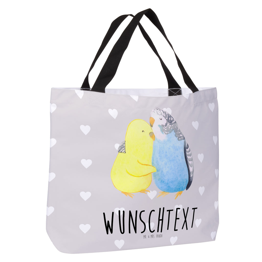 Personalisierter Shopper Wellensittich Liebe Personalisierter Beutel, Personalisierte Einkaufstasche, Personalisierte Tasche, Personalisierte Strandtasche, Personalisierter Einkaufsbeutel, Personalisierter Shopper, Personalisierte Schultasche, Personalisierte Freizeittasche, Personalisierter Tragebeutel, Personalisierter Schulbeutel, Personalisierte Alltagstasche, mit Namen, Wunschname, Selbst bedrucken, frei gestalten, Liebe, Partner, Freund, Freundin, Ehemann, Ehefrau, Heiraten, Verlobung, Heiratsantrag, Liebesgeschenk, Jahrestag, Hocheitstag, Vögel, Wellensittich, Nähe, Kuscheln, Vertrauen