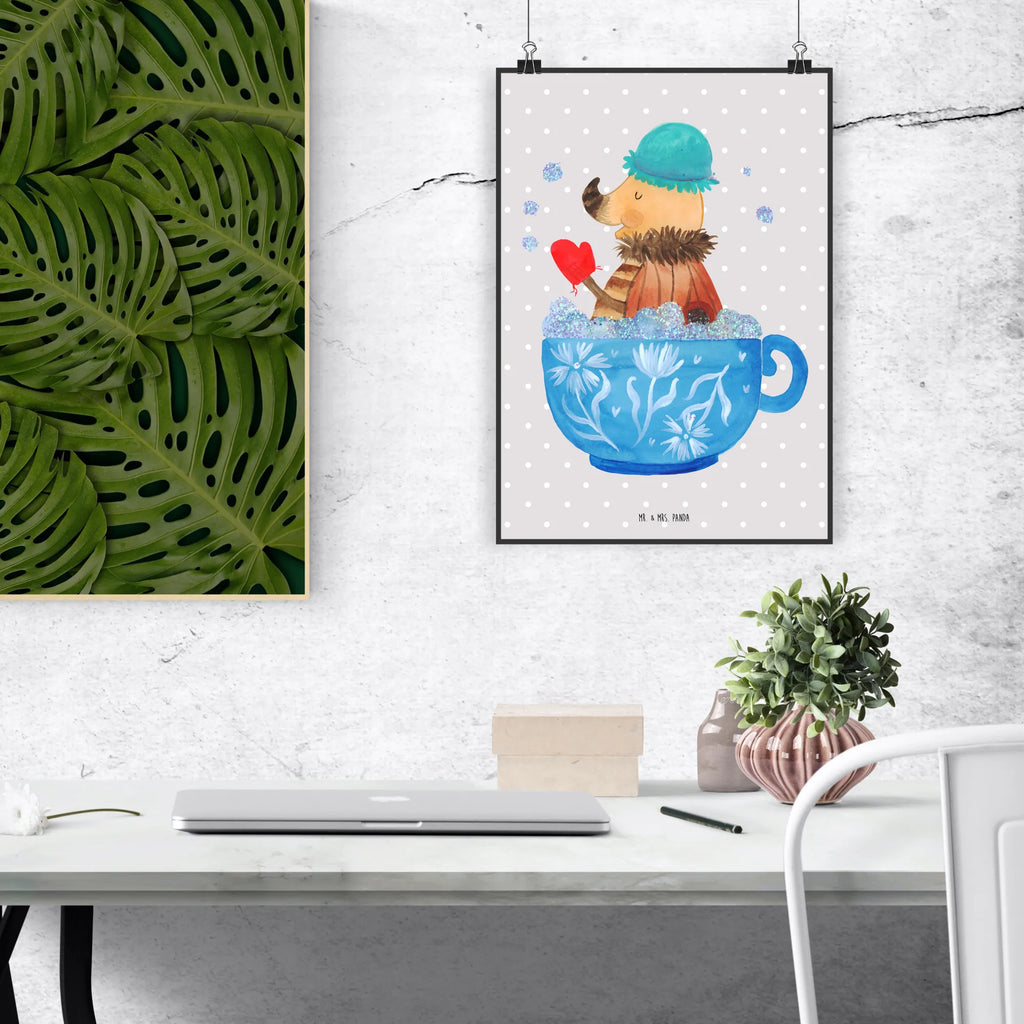 Poster Moth foam bath Poster, Wandposter, Bild, Wanddeko, Küchenposter, Kinderposter, Wanddeko Bild, Raumdekoration, Wanddekoration, Handgemaltes Poster, Mr. & Mrs. Panda Poster, Designposter, Kunstdruck, Posterdruck, Tiermotive, Gute Laune, lustige Sprüche, Tiere, Nachtfalter, Schaumbad, Badezimmer, Bad, WC, Badezimmerdeko, Baden, Tasse, Träumen, verträumt, Ziele, Zeitmanagement