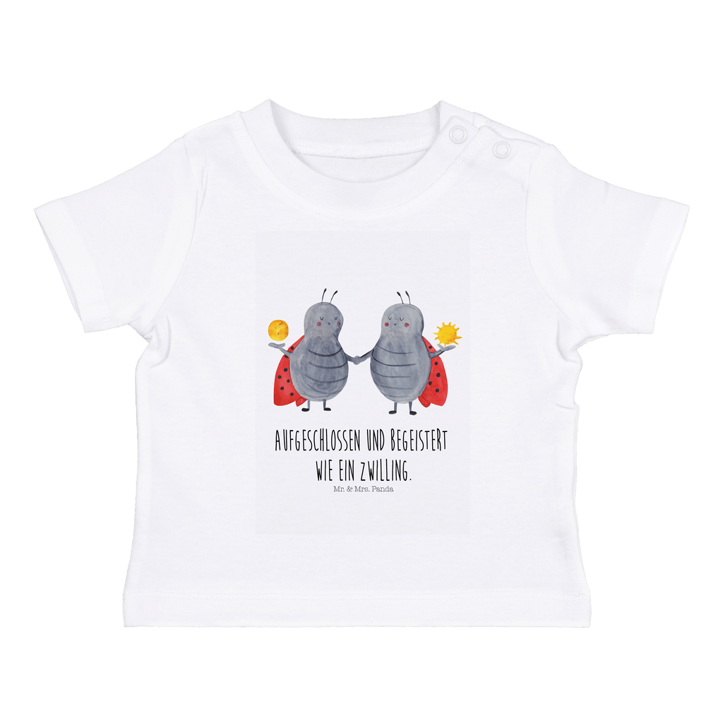 Organic Baby Shirt Sternzeichen Zwilling Baby T-Shirt, Jungen Baby T-Shirt, Mädchen Baby T-Shirt, Shirt, Tierkreiszeichen, Sternzeichen, Horoskop, Astrologie, Aszendent, Zwillinge, Zwilling Geschenk, Zwilling Sternzeichen, Geburtstag Mai, Geschenk Mai, Geschenk Juni, Marienkäfer, Glückskäfer, Zwillingsbruder, Zwillingsschwester