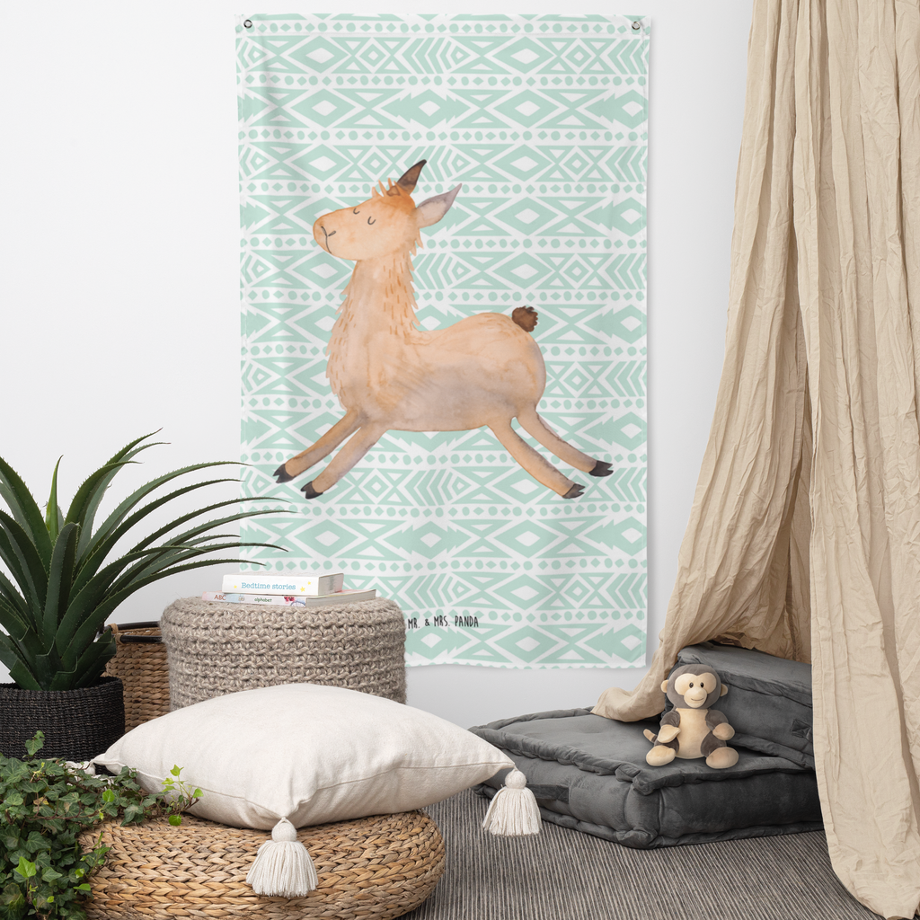 Wandteppich Lama springend Wandbehang, Dekoration, Boho, Wandteppich, Wandtuch, Wanddeko, Tapisserie, Tapestry, Wandbild, Textil-Kunst, Schmuck-Wandbehang, Wand Deko, Kinderzimmer, Kinderzimmer Wand, Kinderzimmer Deko, Kinderzimmer Wanddeko, Lama, Alpaka, Lamas, Lieblingstag, Happy day, fröhlich, Glück, Freundin, Liebeskummer, Neustart, guten Morgen, Start, Prüfung, Abitur