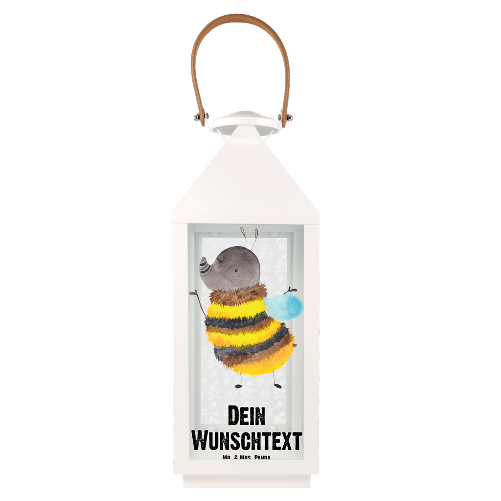 Personalisierte Deko Laterne Hummel flauschig Gartenlampe, Gartenleuchte, Gartendekoration, Gartenlicht, Laterne kleine Laternen, XXL Laternen, Laterne groß, Tiermotive, Gute Laune, lustige Sprüche, Tiere, Hummel, Flauschig, Biene, Blume, Natur