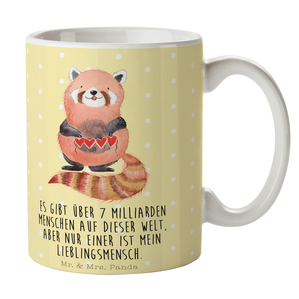 Tasse Roter Panda Tasse, Kaffeetasse, Teetasse, Becher, Kaffeebecher, Teebecher, Keramiktasse, Porzellantasse, Büro Tasse, Geschenk Tasse, Tasse Sprüche, Tasse Motive, Kaffeetassen, Tasse bedrucken, Designer Tasse, Cappuccino Tassen, Schöne Teetassen, Tiermotive, Gute Laune, lustige Sprüche, Tiere, Panda, Liebe, Rot, Herz, Liebling, Lieblingsmensch