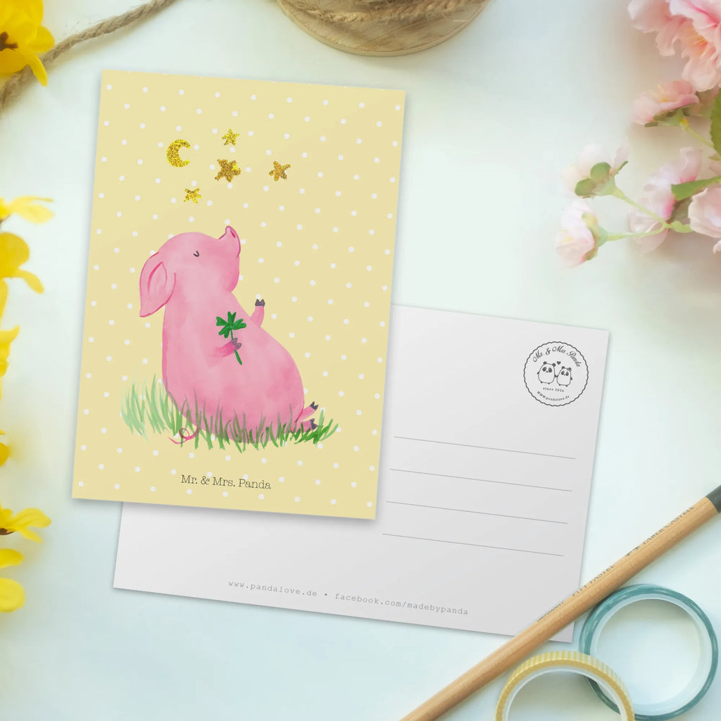 Postkarte Schwein Glück Postkarte, Karte, Geschenkkarte, Grußkarte, Einladung, Ansichtskarte, Geburtstagskarte, Einladungskarte, Dankeskarte, Ansichtskarten, Einladung Geburtstag, Einladungskarten Geburtstag, Tiermotive, Gute Laune, lustige Sprüche, Tiere, Glücksschwein. Glück, Schwein, Schweinchen, Sterne, Sernchen, Ziele, Träume, Motivation, Glücksbringer