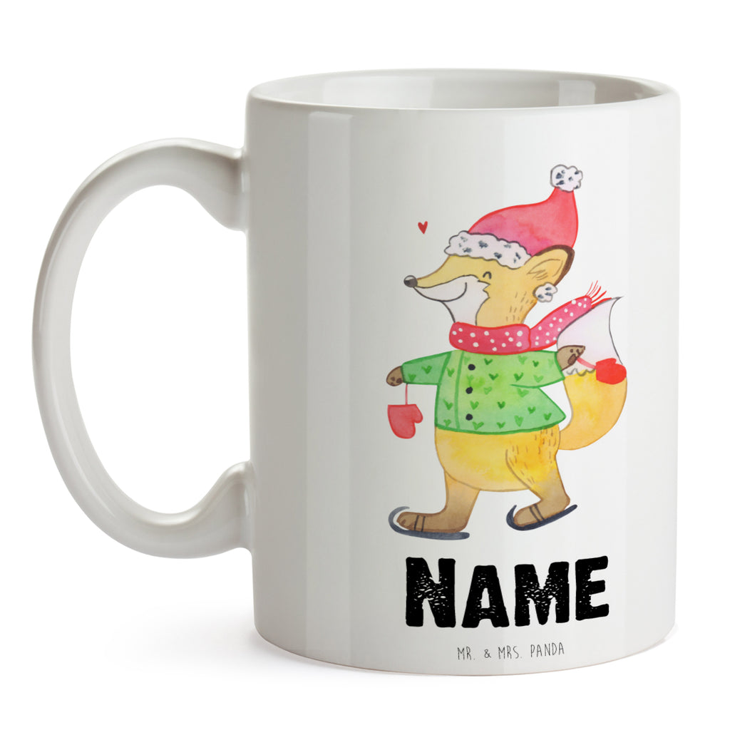 Personalisierte Tasse Fuchs  Schlittschuhe Personalisierte Tasse, Namenstasse, Wunschname, Personalisiert, Tasse, Namen, Drucken, Tasse mit Namen, Winter, Weihnachten, Weihnachtsdeko, Nikolaus, Advent, Heiligabend, Wintermotiv, Weihnachtsmann, Weihnachtstage, Weihnachtsbaum, Tannenbaum, Weihnachtszeit