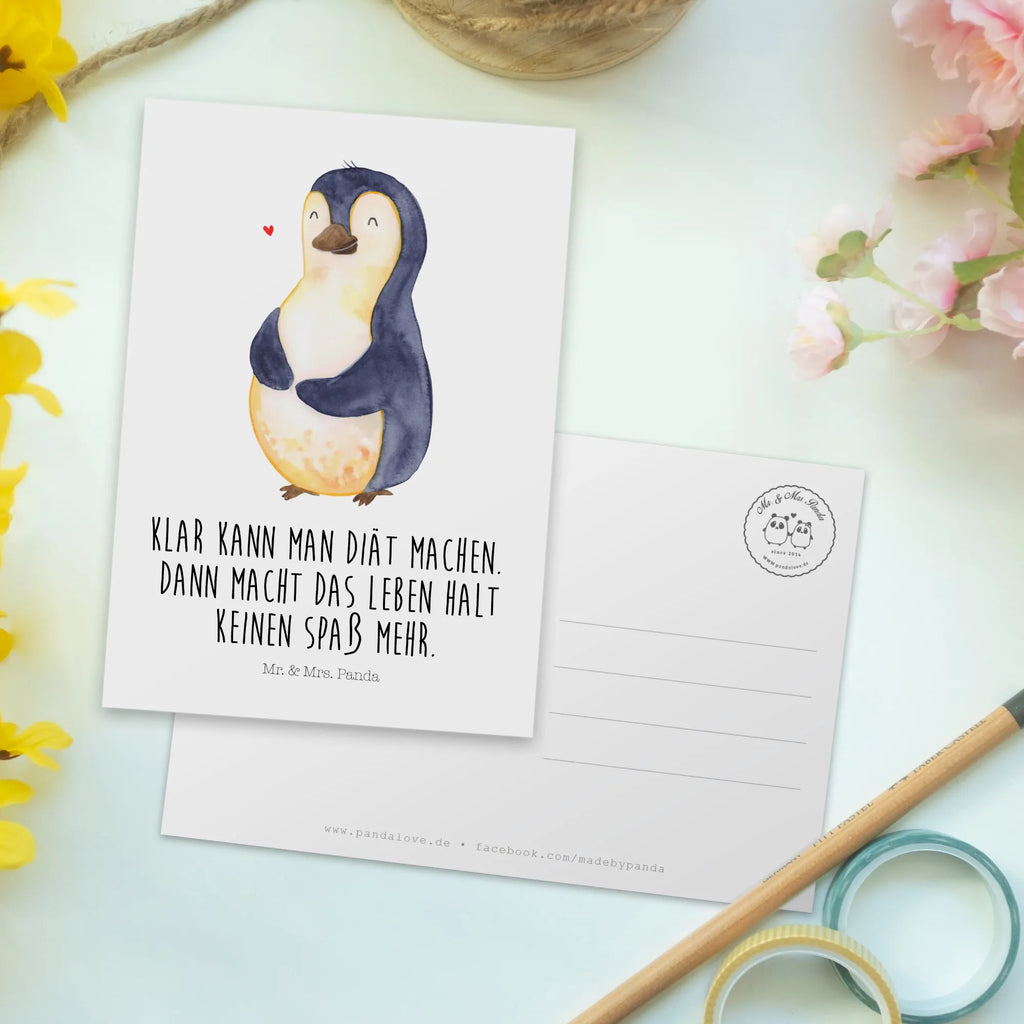 Postkarte Pinguin Diät Postkarte, Karte, Geschenkkarte, Grußkarte, Einladung, Ansichtskarte, Geburtstagskarte, Einladungskarte, Dankeskarte, Ansichtskarten, Einladung Geburtstag, Einladungskarten Geburtstag, Pinguin, Pinguine, Diät, Abnehmen, Abspecken, Gewicht, Motivation, Selbstliebe, Körperliebe, Selbstrespekt