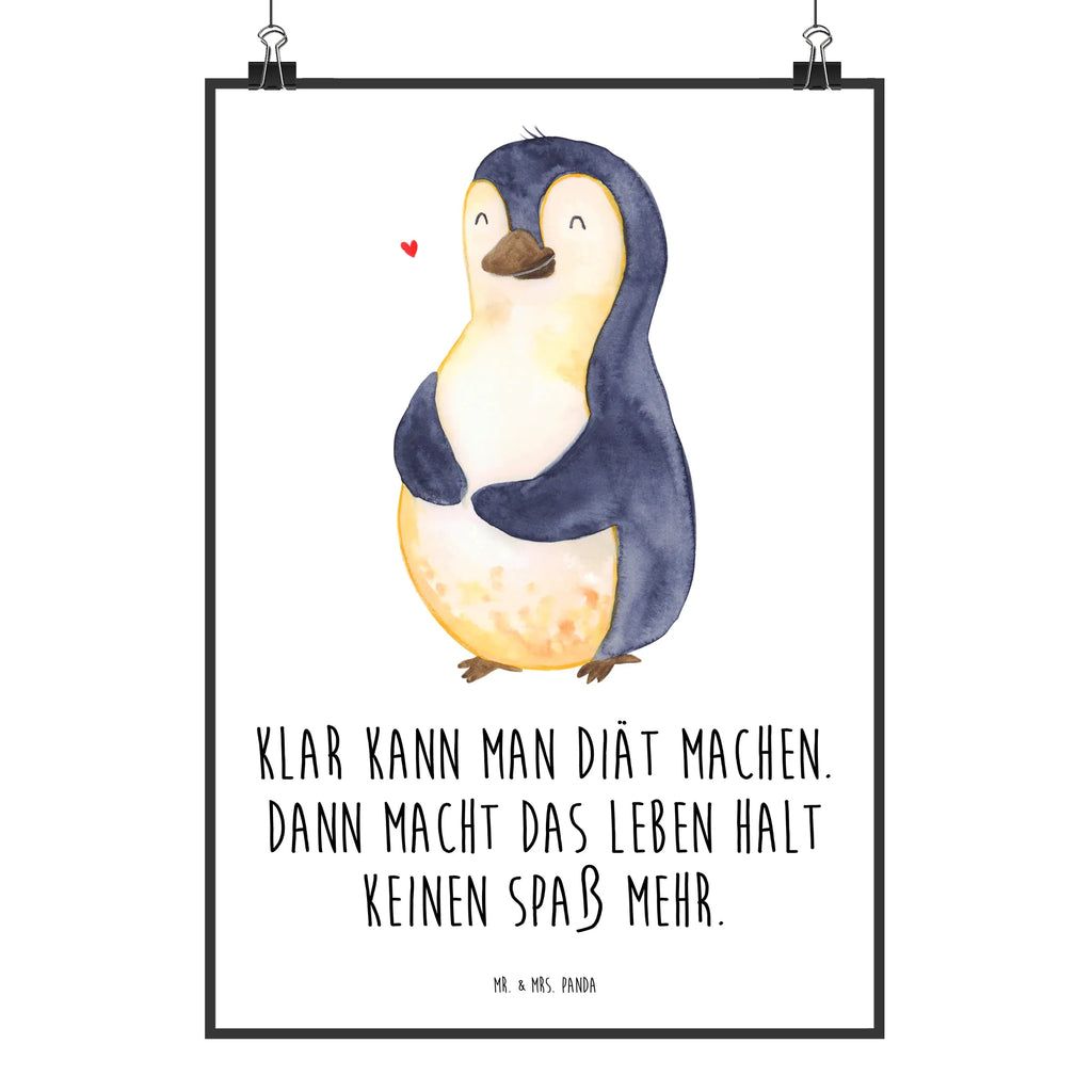 Poster Pinguin Diät Poster, Wandposter, Bild, Wanddeko, Küchenposter, Kinderposter, Wanddeko Bild, Raumdekoration, Wanddekoration, Handgemaltes Poster, Mr. & Mrs. Panda Poster, Designposter, Kunstdruck, Posterdruck, Pinguin, Pinguine, Diät, Abnehmen, Abspecken, Gewicht, Motivation, Selbstliebe, Körperliebe, Selbstrespekt