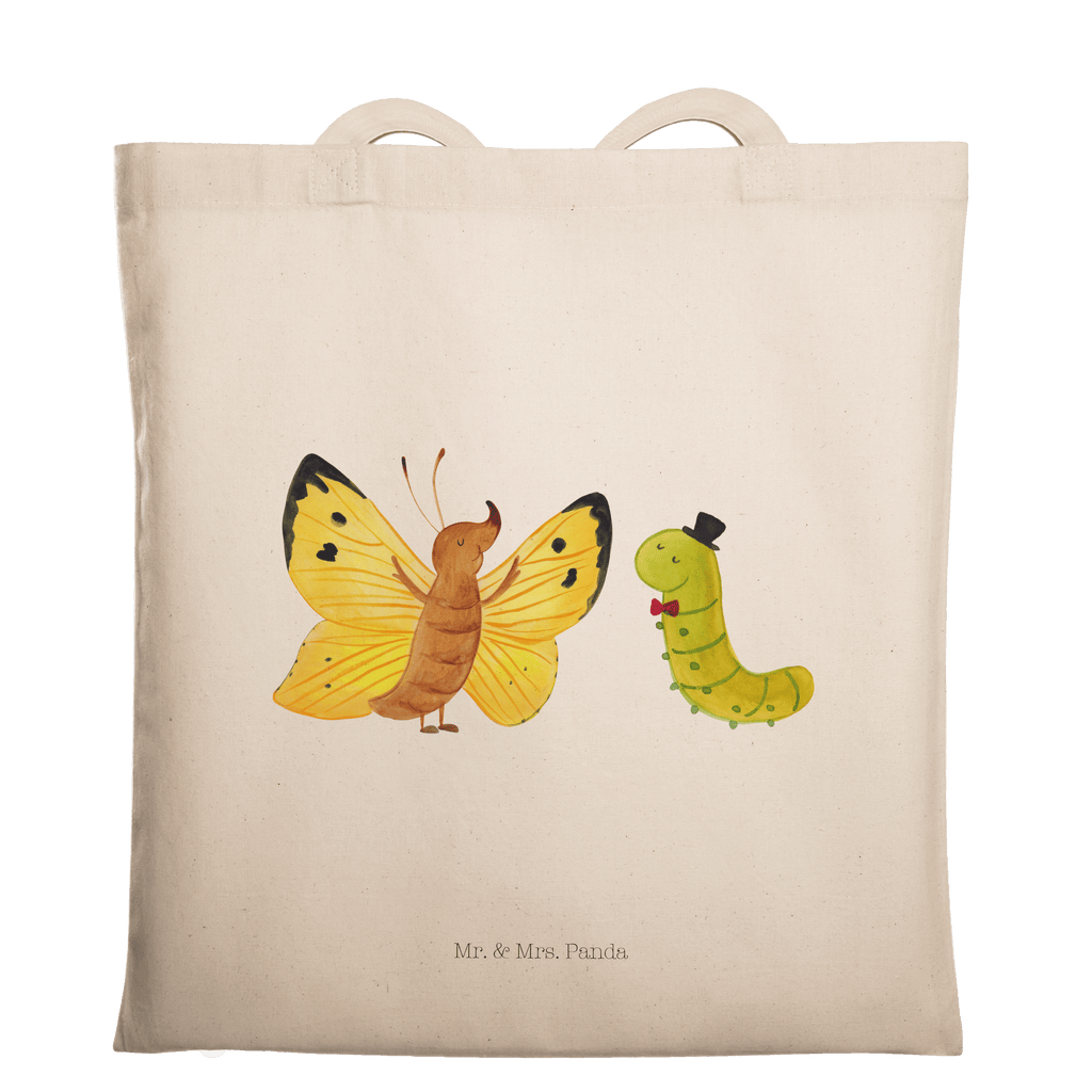 Tragetasche Raupe Schmetterling Beuteltasche, Beutel, Einkaufstasche, Jutebeutel, Stoffbeutel, Tasche, Shopper, Umhängetasche, Strandtasche, Schultertasche, Stofftasche, Tragetasche, Badetasche, Jutetasche, Einkaufstüte, Laptoptasche, Tiermotive, Gute Laune, lustige Sprüche, Tiere, Raupe, Schmetterling, Zitronenfalter, Entwicklung, Erwachsen werden, Kokon, Hut, Hütchen, Schönheit, Aufwachsen