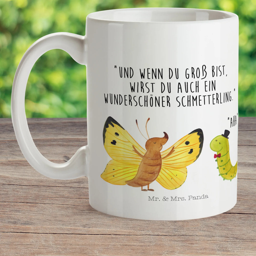 Kindertasse Raupe Schmetterling Kindertasse, Kinder Tasse, Kunststoff Tasse, Kindergarten Tasse, Trinkbecher, Camping Becher, Kaffeetasse, Kunststoffbecher, Kindergartenbecher, Outdoorgeschirr, Kunststoffgeschirr, Reisebecher, Reisetasse, Kinderbecher, Bruchfeste Tasse, Bruchsichere Tasse, Plastik Tasse, Plastiktasse, Tiermotive, Gute Laune, lustige Sprüche, Tiere, Raupe, Schmetterling, Zitronenfalter, Entwicklung, Erwachsen werden, Kokon, Hut, Hütchen, Schönheit, Aufwachsen