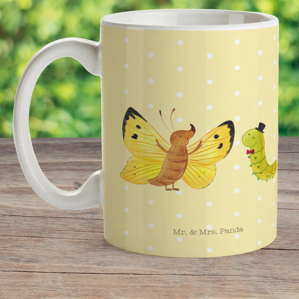 Kindertasse Raupe Schmetterling Kindertasse, Kinder Tasse, Kunststoff Tasse, Kindergarten Tasse, Trinkbecher, Camping Becher, Kaffeetasse, Kunststoffbecher, Kindergartenbecher, Outdoorgeschirr, Kunststoffgeschirr, Reisebecher, Reisetasse, Kinderbecher, Bruchfeste Tasse, Bruchsichere Tasse, Plastik Tasse, Plastiktasse, Tiermotive, Gute Laune, lustige Sprüche, Tiere, Raupe, Schmetterling, Zitronenfalter, Entwicklung, Erwachsen werden, Kokon, Hut, Hütchen, Schönheit, Aufwachsen