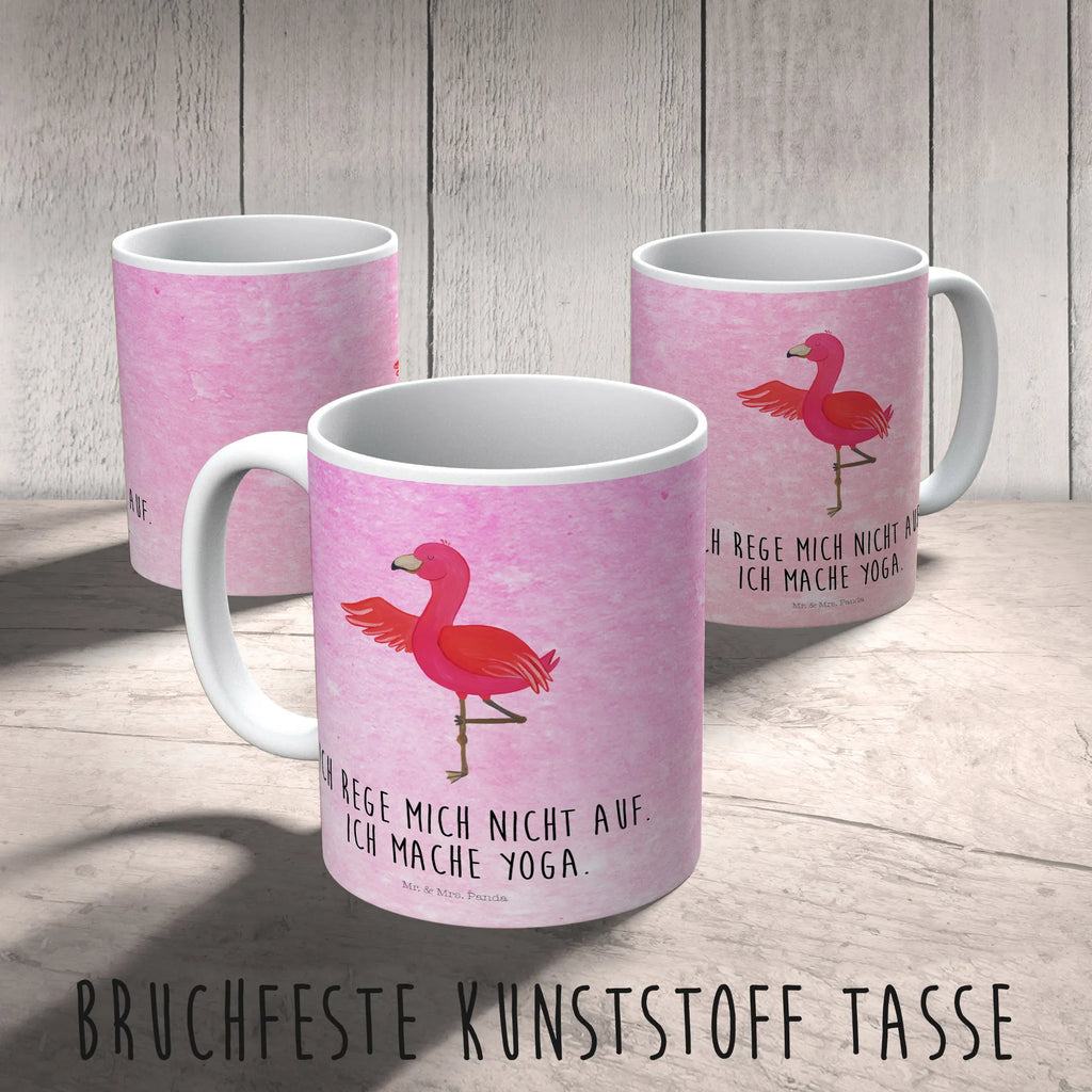 Kindertasse Flamingo Yoga Kindertasse, Kinder Tasse, Kunststoff Tasse, Kindergarten Tasse, Trinkbecher, Camping Becher, Kaffeetasse, Kunststoffbecher, Kindergartenbecher, Outdoorgeschirr, Kunststoffgeschirr, Reisebecher, Reisetasse, Kinderbecher, Bruchfeste Tasse, Bruchsichere Tasse, Plastik Tasse, Plastiktasse, Flamingo, Vogel, Yoga, Namaste, Achtsamkeit, Yoga-Übung, Entspannung, Ärger, Aufregen, Tiefenentspannung