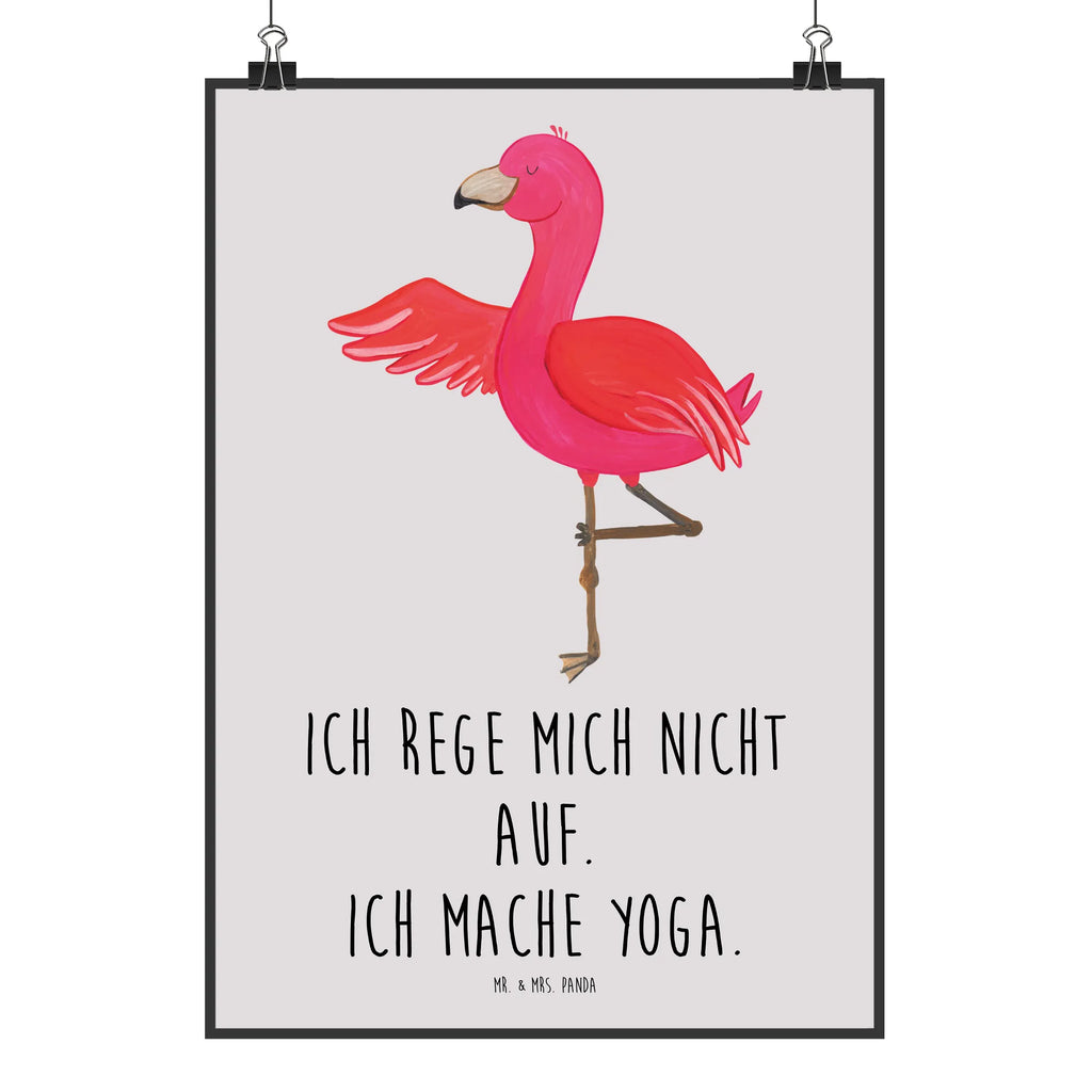 Poster Flamingo Yoga Poster, Wandposter, Bild, Wanddeko, Küchenposter, Kinderposter, Wanddeko Bild, Raumdekoration, Wanddekoration, Handgemaltes Poster, Mr. & Mrs. Panda Poster, Designposter, Kunstdruck, Posterdruck, Flamingo, Vogel, Yoga, Namaste, Achtsamkeit, Yoga-Übung, Entspannung, Ärger, Aufregen, Tiefenentspannung