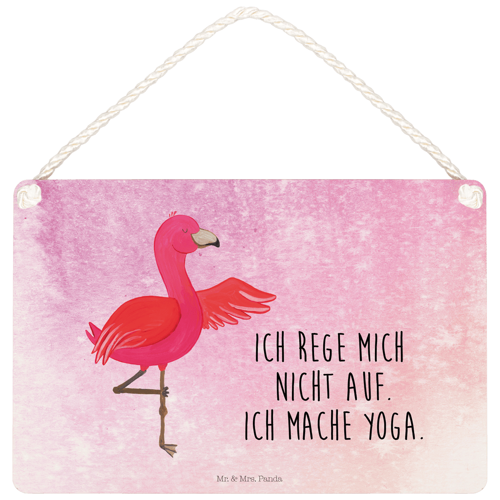 Deko Schild Flamingo Yoga Dekoschild, Deko Schild, Schild, Tür Schild, Türschild, Holzschild, Wandschild, Wanddeko, Flamingo, Vogel, Yoga, Namaste, Achtsamkeit, Yoga-Übung, Entspannung, Ärger, Aufregen, Tiefenentspannung