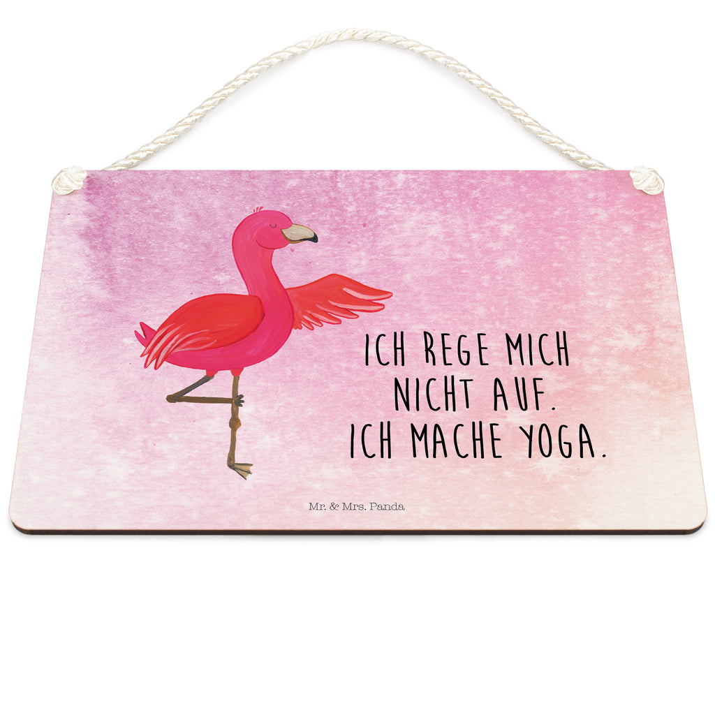 Deko Schild Flamingo Yoga Dekoschild, Deko Schild, Schild, Tür Schild, Türschild, Holzschild, Wandschild, Wanddeko, Flamingo, Vogel, Yoga, Namaste, Achtsamkeit, Yoga-Übung, Entspannung, Ärger, Aufregen, Tiefenentspannung