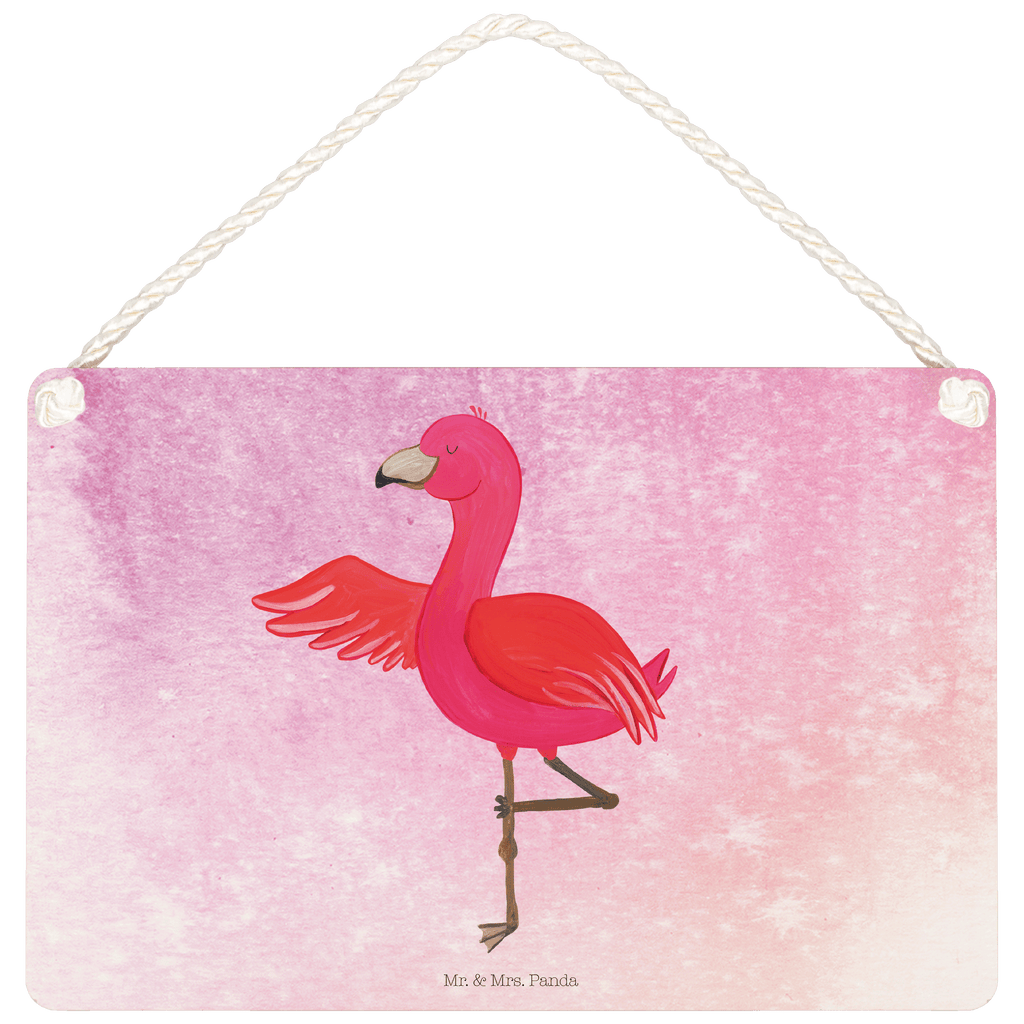 Deko Schild Flamingo Yoga Dekoschild, Deko Schild, Schild, Tür Schild, Türschild, Holzschild, Wandschild, Wanddeko, Flamingo, Vogel, Yoga, Namaste, Achtsamkeit, Yoga-Übung, Entspannung, Ärger, Aufregen, Tiefenentspannung