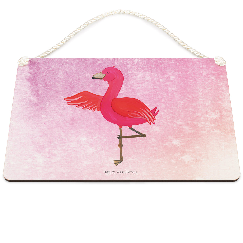 Deko Schild Flamingo Yoga Dekoschild, Deko Schild, Schild, Tür Schild, Türschild, Holzschild, Wandschild, Wanddeko, Flamingo, Vogel, Yoga, Namaste, Achtsamkeit, Yoga-Übung, Entspannung, Ärger, Aufregen, Tiefenentspannung