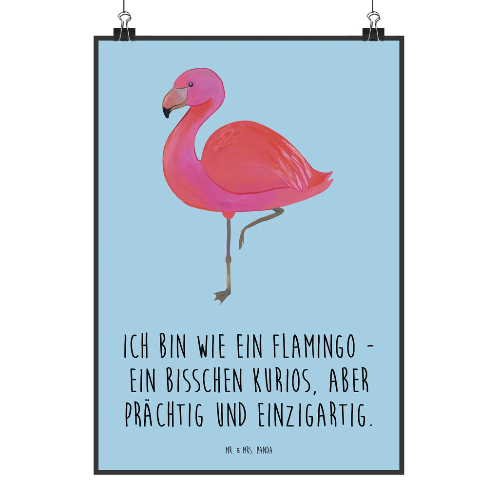 Poster Flamingo Classic Poster, Wandposter, Bild, Wanddeko, Küchenposter, Kinderposter, Wanddeko Bild, Raumdekoration, Wanddekoration, Handgemaltes Poster, Mr. & Mrs. Panda Poster, Designposter, Kunstdruck, Posterdruck, Flamingo, Einzigartig, Selbstliebe, Stolz, ich, für mich, Spruch, Freundin, Freundinnen, Außenseiter, Sohn, Tochter, Geschwister