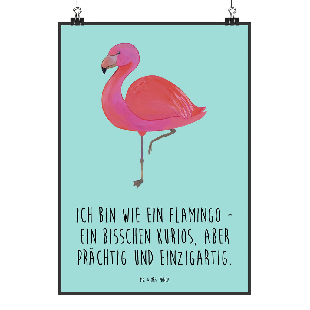 Poster Flamingo Classic Poster, Wandposter, Bild, Wanddeko, Küchenposter, Kinderposter, Wanddeko Bild, Raumdekoration, Wanddekoration, Handgemaltes Poster, Mr. & Mrs. Panda Poster, Designposter, Kunstdruck, Posterdruck, Flamingo, Einzigartig, Selbstliebe, Stolz, ich, für mich, Spruch, Freundin, Freundinnen, Außenseiter, Sohn, Tochter, Geschwister