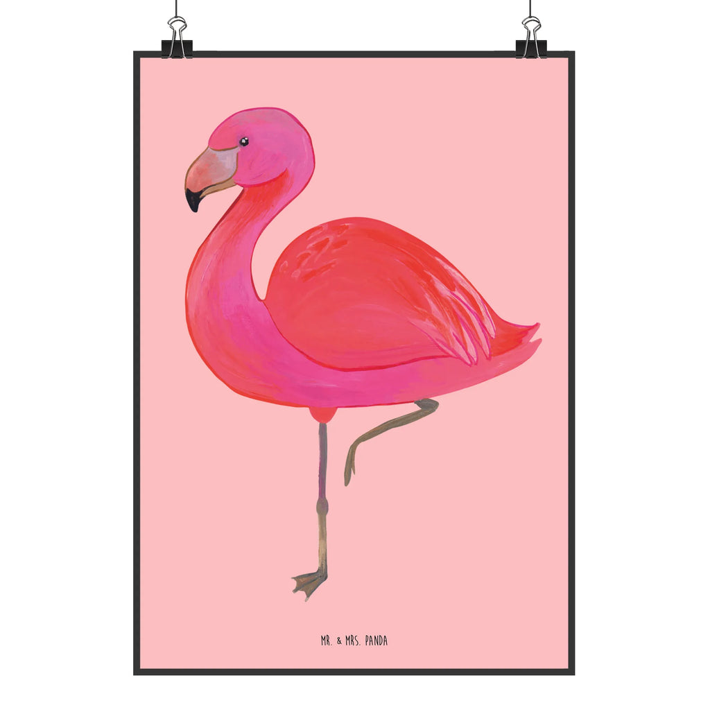 Poster Flamingo Classic Poster, Wandposter, Bild, Wanddeko, Küchenposter, Kinderposter, Wanddeko Bild, Raumdekoration, Wanddekoration, Handgemaltes Poster, Mr. & Mrs. Panda Poster, Designposter, Kunstdruck, Posterdruck, Flamingo, Einzigartig, Selbstliebe, Stolz, ich, für mich, Spruch, Freundin, Freundinnen, Außenseiter, Sohn, Tochter, Geschwister