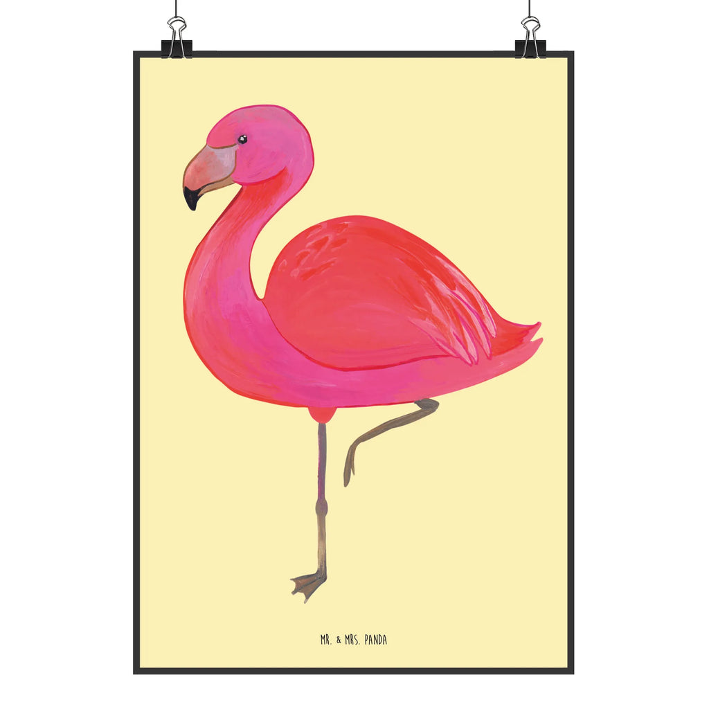 Poster Flamingo Classic Poster, Wandposter, Bild, Wanddeko, Küchenposter, Kinderposter, Wanddeko Bild, Raumdekoration, Wanddekoration, Handgemaltes Poster, Mr. & Mrs. Panda Poster, Designposter, Kunstdruck, Posterdruck, Flamingo, Einzigartig, Selbstliebe, Stolz, ich, für mich, Spruch, Freundin, Freundinnen, Außenseiter, Sohn, Tochter, Geschwister