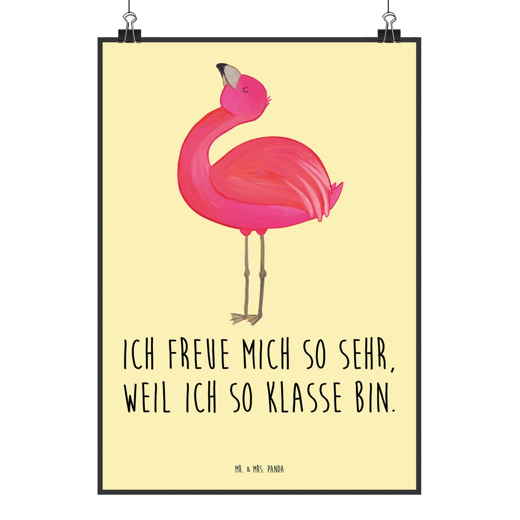 Poster Flamingo Stolz Poster, Wandposter, Bild, Wanddeko, Küchenposter, Kinderposter, Wanddeko Bild, Raumdekoration, Wanddekoration, Handgemaltes Poster, Mr. & Mrs. Panda Poster, Designposter, Kunstdruck, Posterdruck, Flamingo, stolz, Freude, Selbstliebe, Selbstakzeptanz, Freundin, beste Freundin, Tochter, Mama, Schwester