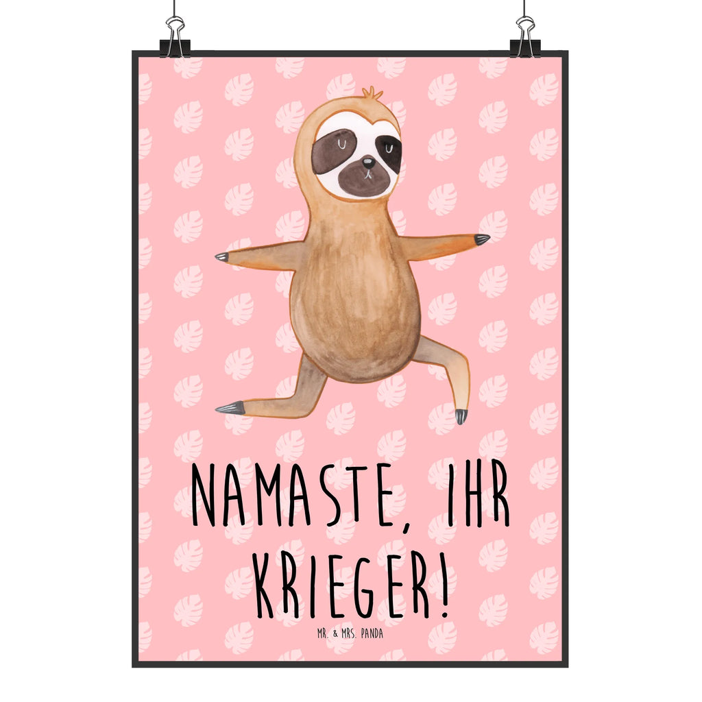 Poster Faultier Yoga Poster, Wandposter, Bild, Wanddeko, Küchenposter, Kinderposter, Wanddeko Bild, Raumdekoration, Wanddekoration, Handgemaltes Poster, Mr. & Mrs. Panda Poster, Designposter, Kunstdruck, Posterdruck, Faultier, Faultier Geschenk, Faultier Deko, Faultiere, faul, Lieblingstier, Yoga, Namaste, Krieger, Yogaübungen, Meditation, Atmung, Gelassenheit, Entspannung