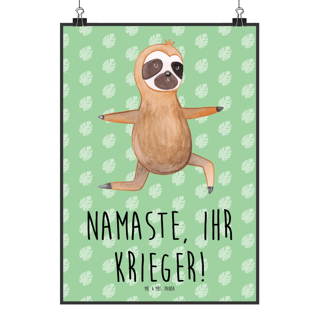 Poster Faultier Yoga Poster, Wandposter, Bild, Wanddeko, Küchenposter, Kinderposter, Wanddeko Bild, Raumdekoration, Wanddekoration, Handgemaltes Poster, Mr. & Mrs. Panda Poster, Designposter, Kunstdruck, Posterdruck, Faultier, Faultier Geschenk, Faultier Deko, Faultiere, faul, Lieblingstier, Yoga, Namaste, Krieger, Yogaübungen, Meditation, Atmung, Gelassenheit, Entspannung