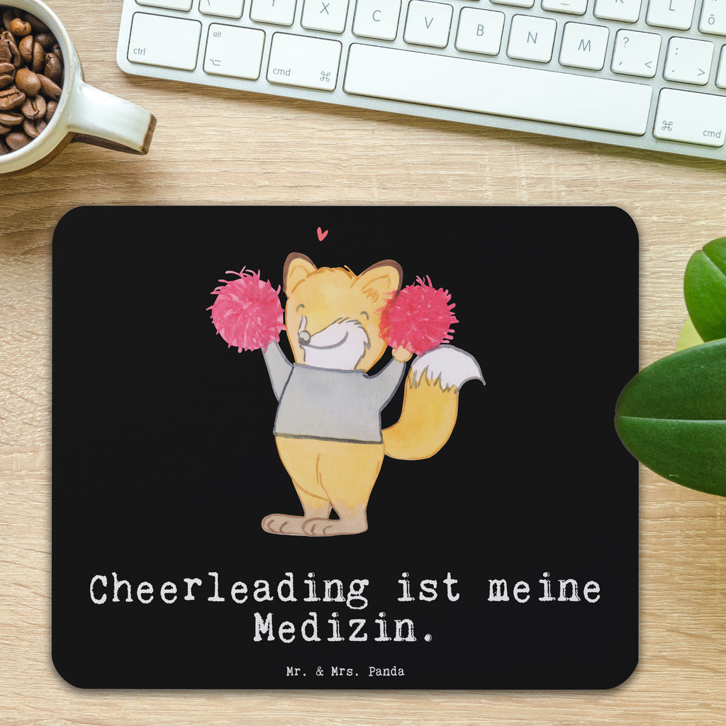 Mauspad Fuchs Cheerleader Medizin Mousepad, Computer zubehör, Büroausstattung, PC Zubehör, Arbeitszimmer, Mauspad, Einzigartiges Mauspad, Designer Mauspad, Mausunterlage, Mauspad Büro, Geschenk, Sport, Sportart, Hobby, Schenken, Danke, Dankeschön, Auszeichnung, Gewinn, Sportler, Cheerleader, Cheerleading, Turnen, Turn Club, Turniere