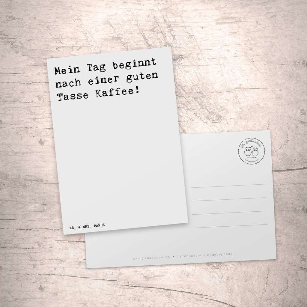 Postkarte Sprüche und Zitate Mein Tag beginnt nach einer guten Tasse Kaffee! Postkarte, Karte, Geschenkkarte, Grußkarte, Einladung, Ansichtskarte, Geburtstagskarte, Einladungskarte, Dankeskarte, Ansichtskarten, Einladung Geburtstag, Einladungskarten Geburtstag, Spruch, Sprüche, lustige Sprüche, Weisheiten, Zitate, Spruch Geschenke, Spruch Sprüche Weisheiten Zitate Lustig Weisheit Worte