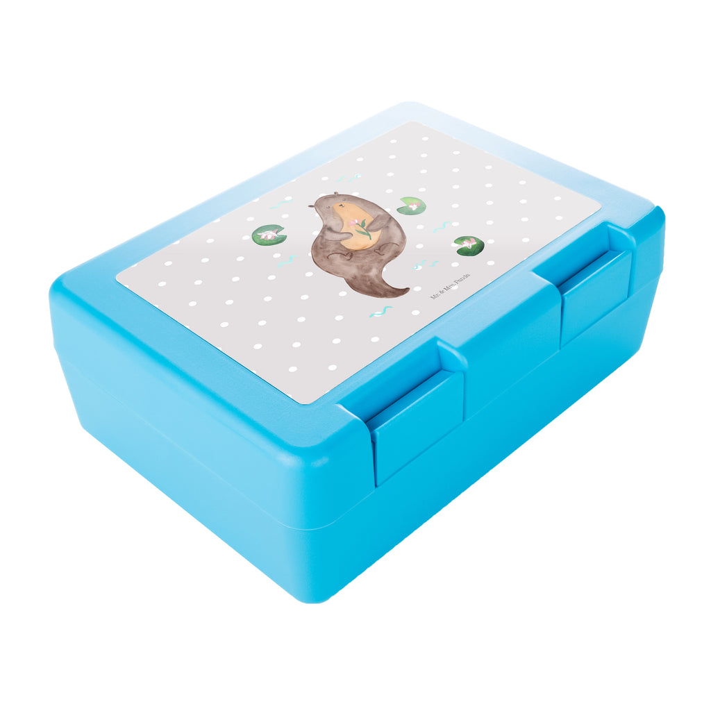 Brotdose Otter Seerose Brotbox, Snackbox, Lunch box, Butterbrotdose, Brotzeitbox, Otter, Fischotter, Seeotter, Otter Seeotter See Otter