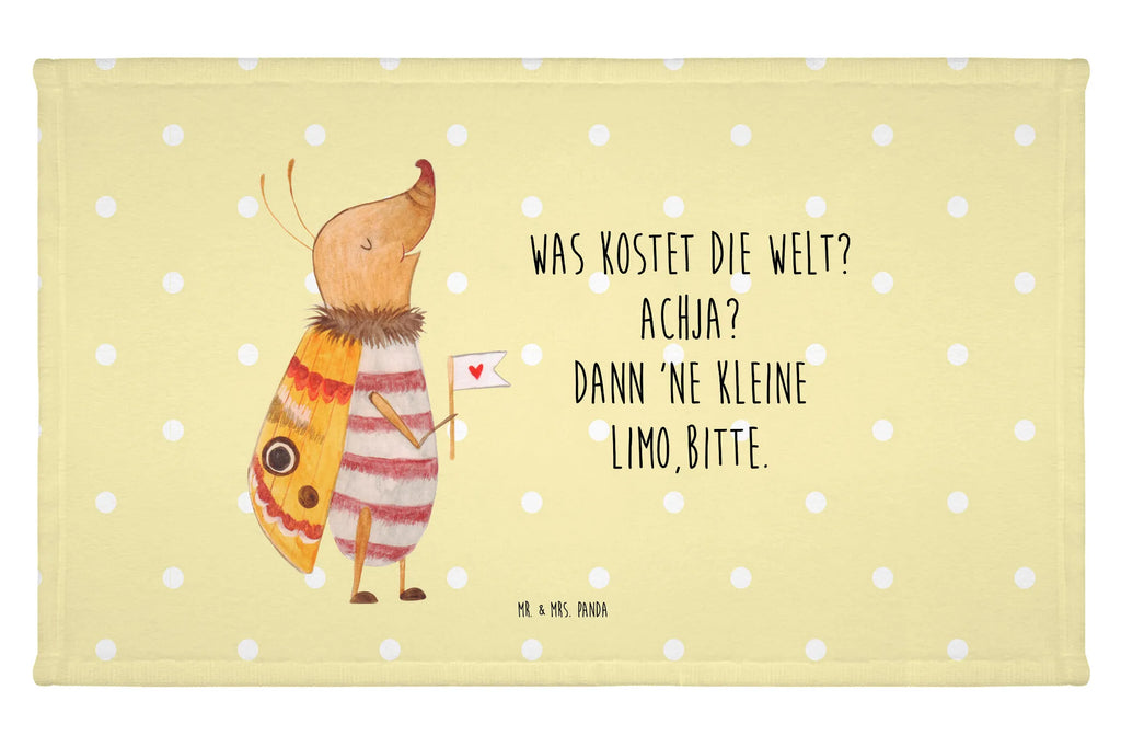 Handtuch Nachtfalter Fähnchen Handtuch, Badehandtuch, Badezimmer, Handtücher, groß, Kinder, Baby, Tiermotive, Gute Laune, lustige Sprüche, Tiere, Nachtfalter, Käfer, Spruch lustig, Spruch witzig, süß, niedlich, Küche Deko, Was kostet die Welt