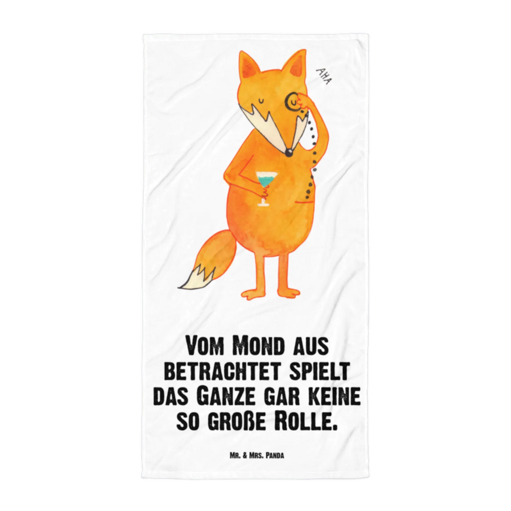 XL Badehandtuch Fuchs Lord Handtuch, Badetuch, Duschtuch, Strandtuch, Saunatuch, Fuchs, Füchse, tröstende Worte, Spruch lustig, Liebeskummer Geschenk, Motivation Spruch, Problemlösung