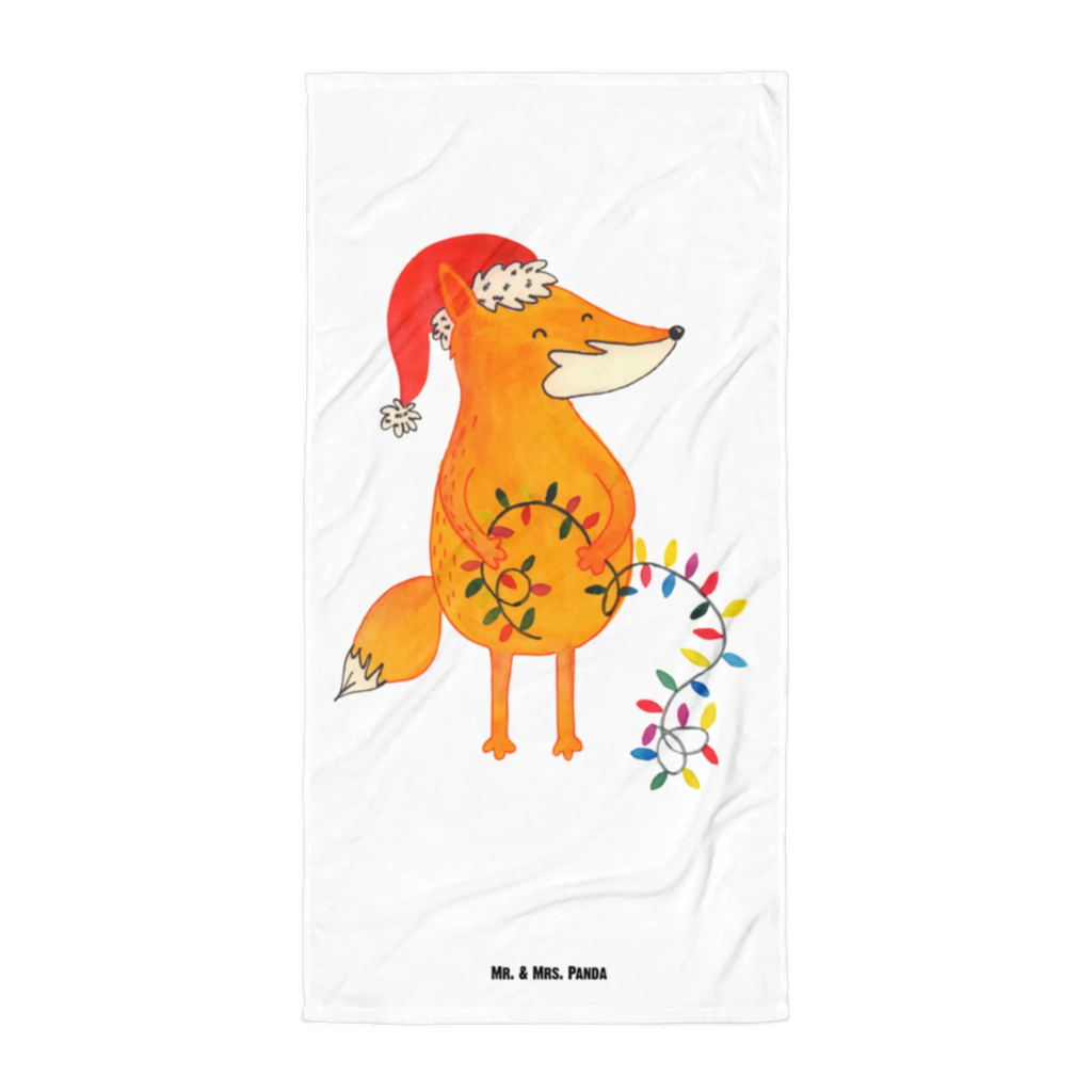 XL Badehandtuch Fuchs Weihnachten Handtuch, Badetuch, Duschtuch, Strandtuch, Saunatuch, Winter, Weihnachten, Weihnachtsdeko, Nikolaus, Advent, Heiligabend, Wintermotiv, Fuchs, Füchse, Spruch schön, Geschenk Weihnachten, Weihnachtsmann, Weihnachtszeit