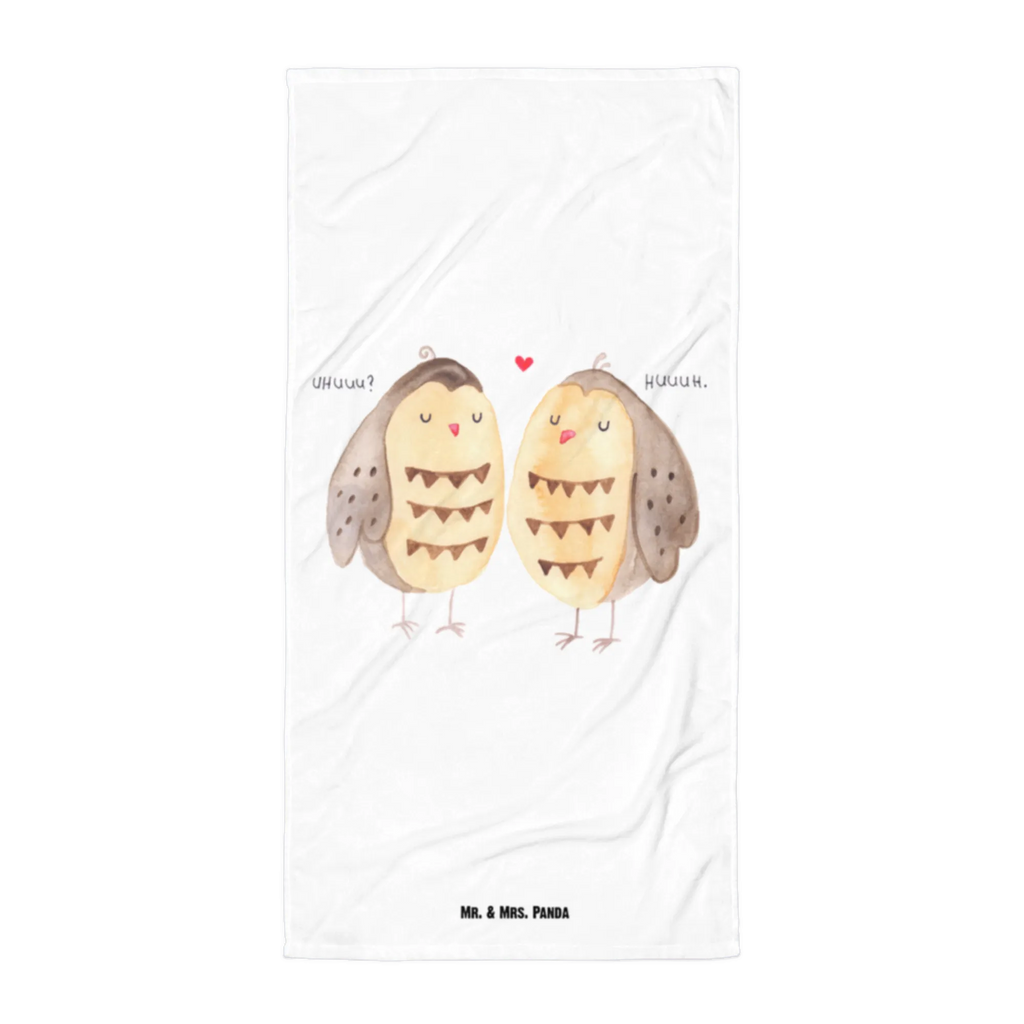 XL Badehandtuch Eulen Liebe Handtuch, Badetuch, Duschtuch, Strandtuch, Saunatuch, Eule, Eule Deko, Liebe, Hochzeit Spruch, Owl, All you need is love, Liebe Spruch, Freundin Geschenk, Freund, Wortspiel lustig