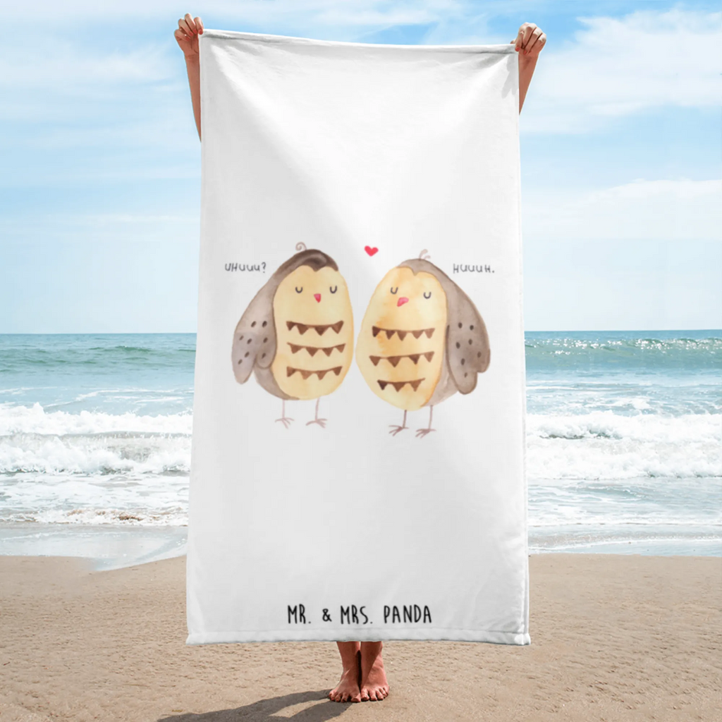 XL Badehandtuch Eulen Liebe Handtuch, Badetuch, Duschtuch, Strandtuch, Saunatuch, Eule, Eule Deko, Liebe, Hochzeit Spruch, Owl, All you need is love, Liebe Spruch, Freundin Geschenk, Freund, Wortspiel lustig