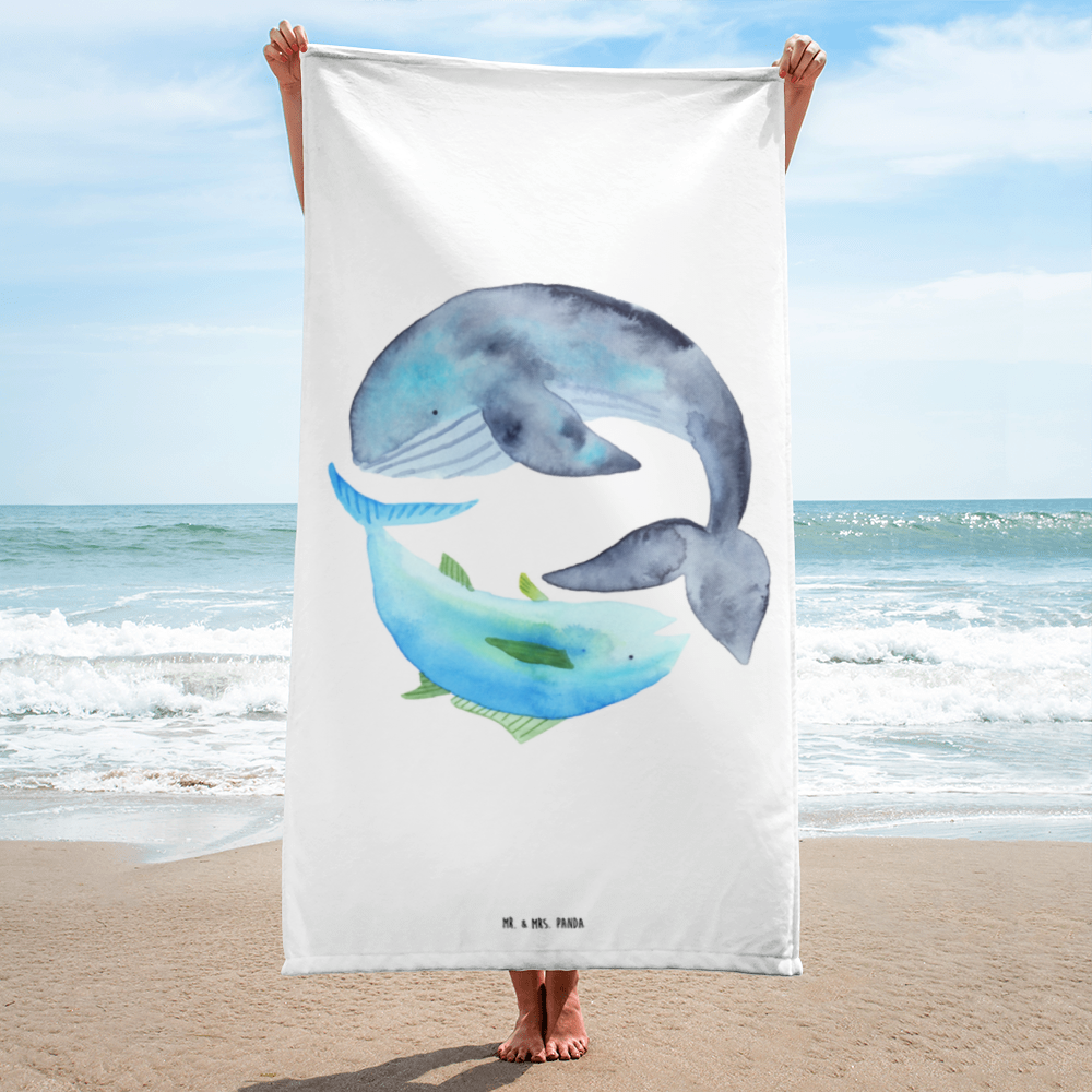 XL Badehandtuch Walfisch Thunfisch Handtuch, Badetuch, Duschtuch, Strandtuch, Saunatuch, Tiermotive, Gute Laune, lustige Sprüche, Tiere, Wal, Wahl, Tunfisch, Wortwitz lustig, Spruch lustig, Flachwitz, Witz, Spruch des Tages, Flachwitz Geschenk