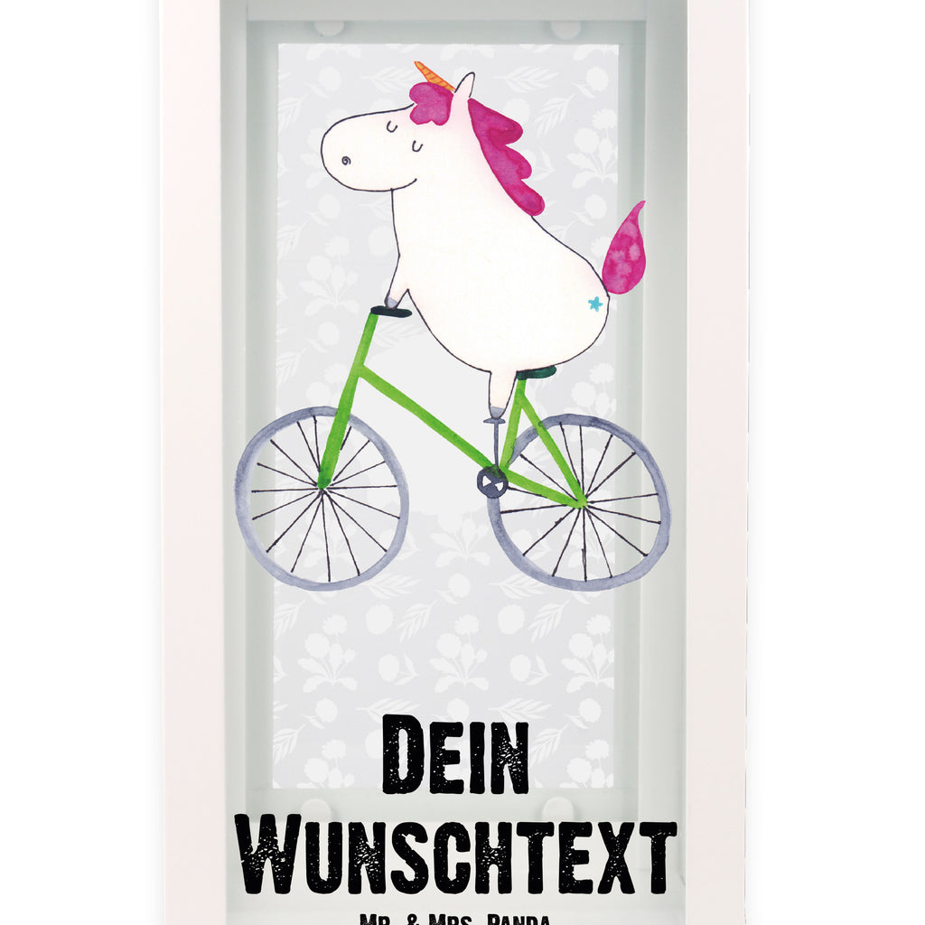 Personalisierte Deko Laterne Einhorn Radfahrer Gartenlampe, Gartenleuchte, Gartendekoration, Gartenlicht, Laterne kleine Laternen, XXL Laternen, Laterne groß, Einhorn, Einhörner, Einhorn Deko, Pegasus, Unicorn, Radfahren, Radfahrer, Rad, Bike, Feenstaub, Konfetti, Luxusproblem, Kummer, Liebeskummer